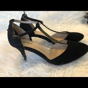 Suede 3” heel pumps